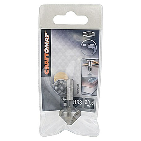 Craftomat Kegelsenker (Durchmesser Schaft: ¼″ Hex, Durchmesser: 20,5 mm)