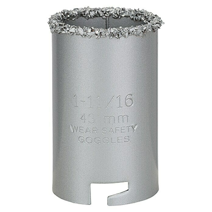 Craftomat Sierra de corona (Arista cortante con recubrimiento de metal duro, Diámetro: 43 mm)