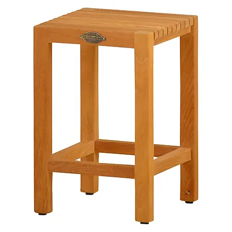 Bad Beistelltisch Holz Viola Teak massiv mit Gummifüßen