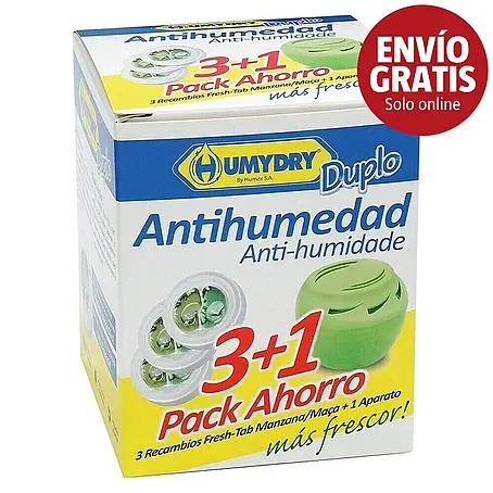 Humydry  Pack deshumidificador Duplo 3+1
