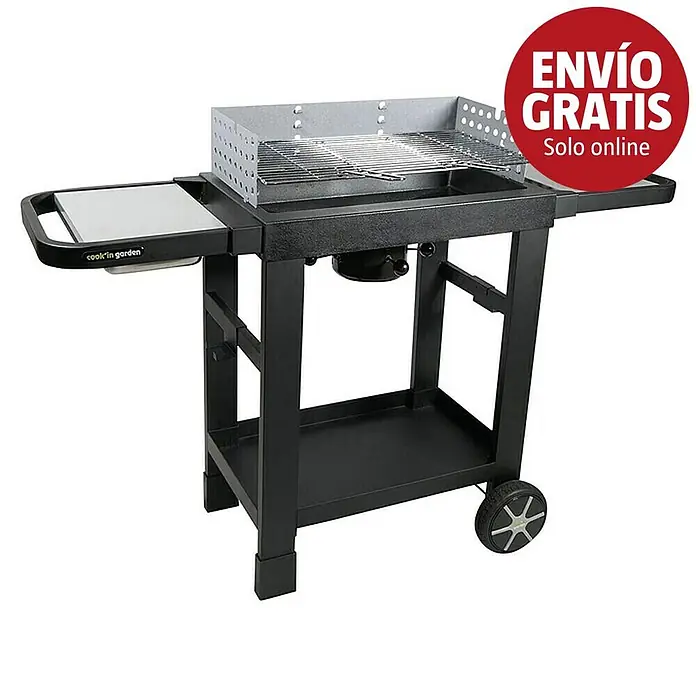 Barbacoa de carbón Easy 60 - Superficie de la parrilla (An x Pr): 57 x 30 cm, Negro - Imagen de campaña