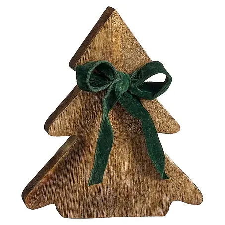Figura decorativa navideña Árbol con cinta