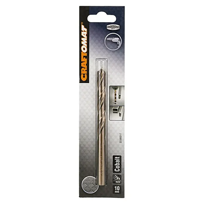 Craftomat Metallbohrer - HSS-Co, Durchmesser Bohrer: 10 mm - Aufnahme einer CRAFTOMAT Cobalt 10 mm Bohrmaschine. Ideal zum Bohren in Metall.