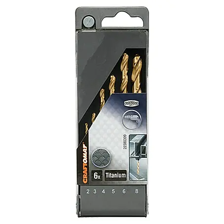 Craftomat  Set de brocas HSS-TIN