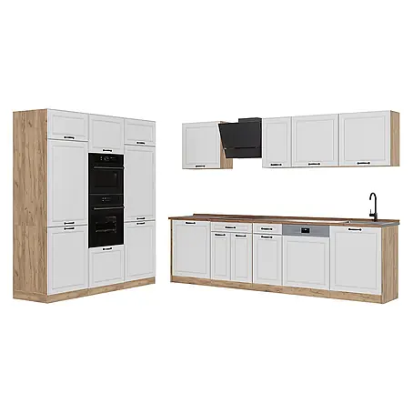 Küchenzeile R-Line 180 cm Weiß Landhaus Art.-Nr. 67783