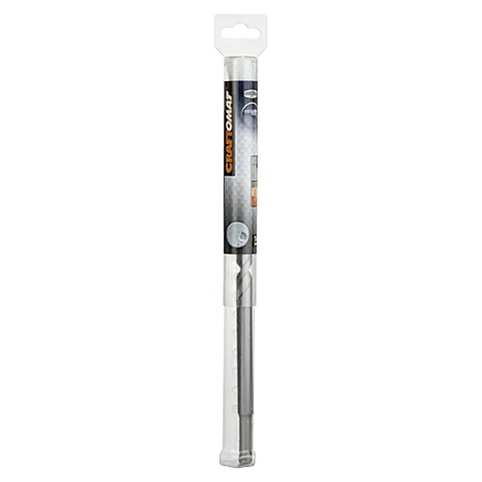Craftomat Beton- & Steinbohrer - Durchmesser Bohrer: 14 mm, Länge: 300 mm - Ein Craftomat-Bohrer in einer transparenten Verpackung. Ideal für präzise Bohrungen in verschiedenen Materialien.