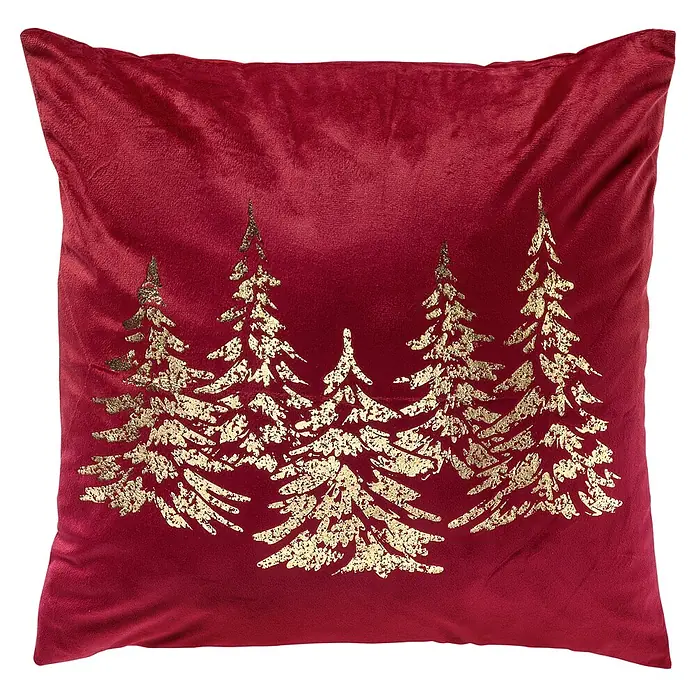 Kissen Pinegrove - 45 x 45 cm, Rot, Quadratisch - Vorderansicht