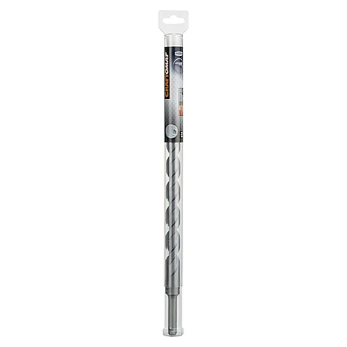 Craftomat Broca para hormigón y mampostería - Diámetro de la broca: 22 mm, Largo: 400 mm - Broca para mampostería Craftomat en empaque transparente, ideal para perforar con precisión piedra y albañilería.
