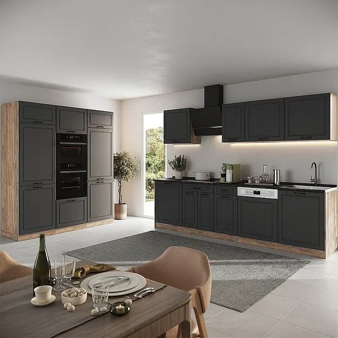 Küchenzeile R-Line 180 cm Anthrazit Landhaus Art.-Nr. 67779 online kaufen bei BAUHAUS