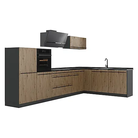Eckküche R-Line 347 cm Artisan-Eiche Art.-Nr. 67589