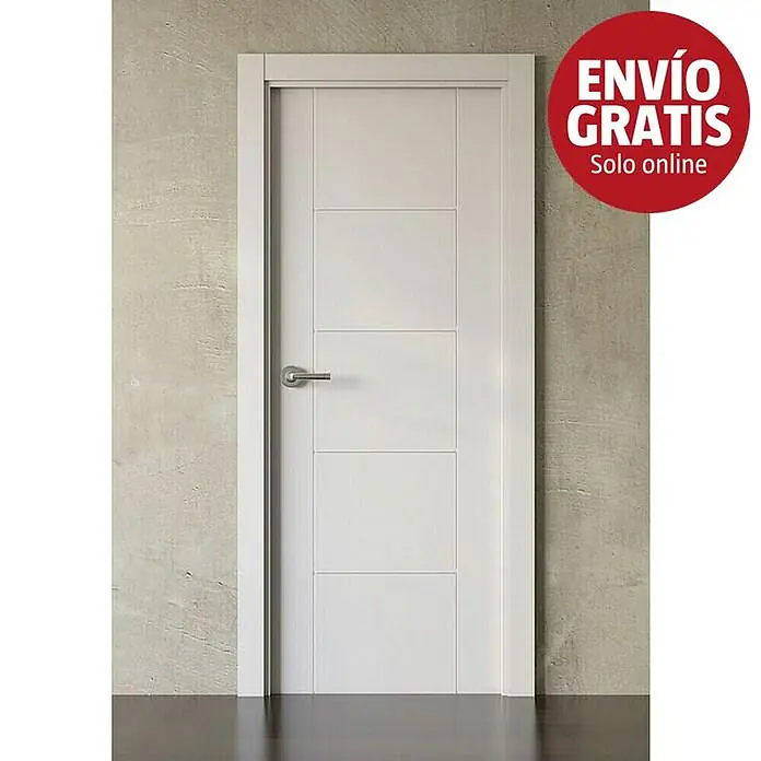 Pack puerta de interior Caracas - 62,5 x 203 cm, Derecha, Blanco - Imagen de campaña