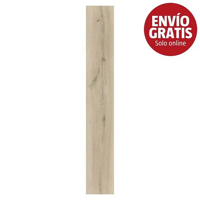 Laminado Hidro Guadiana - 1.200 x 191 x 7,8 mm, AC5, Resistente al agua - Tabla de suelo efecto madera clara.