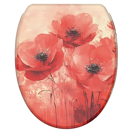WC-Sitz mit Absenkautomatik & Top Fix Poppy