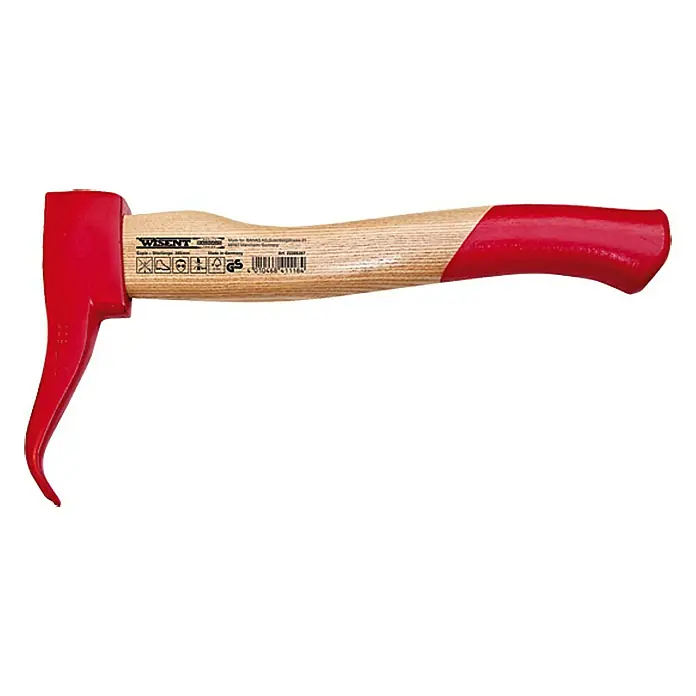 Wisent Sappie - 600 g, 380 mm - Forstspalter: Rot lackierter Holzspalter mit ergonomischem Holzgriff für eine sichere und komfortable Handhabung beim Holzspalten.