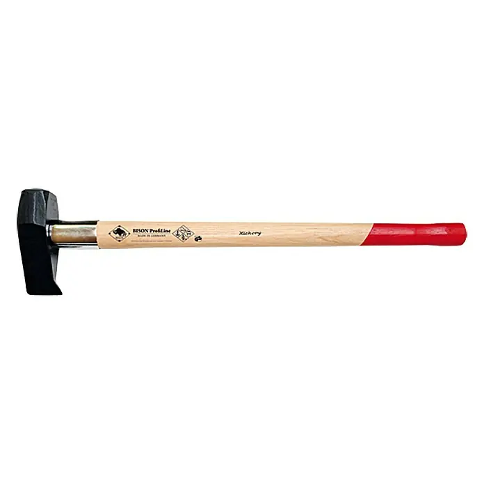 Bison Profiline Spalthammer - 3.000 g - Ein BISON ProfiLine Fäustel mit Hickory-Stiel, ideal für schwere Abbruch- und Abrissarbeiten. Robuste Ausführung für den professionellen Einsatz.