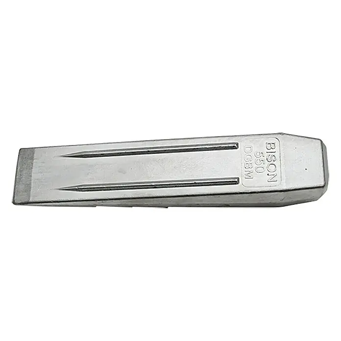Bison Fäll- & Spaltkeil - Aluminium - Holzspaltkeil "BISON 550 DGBM" aus robustem Metall für effizientes Spalten von Holzstämmen und Brennholz.