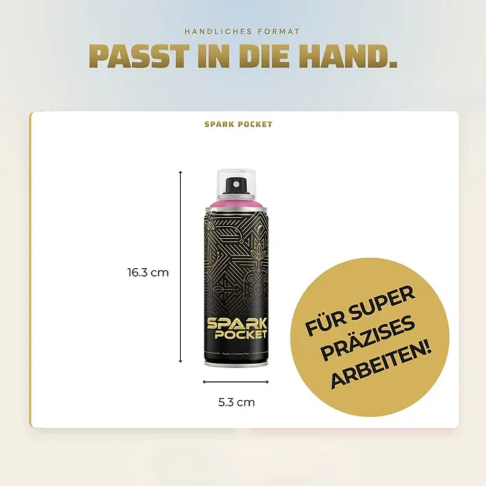 SPARK Pocket 6er Set 200ml Gold Silber Braun Anthrazit Weiss Schwarz - 