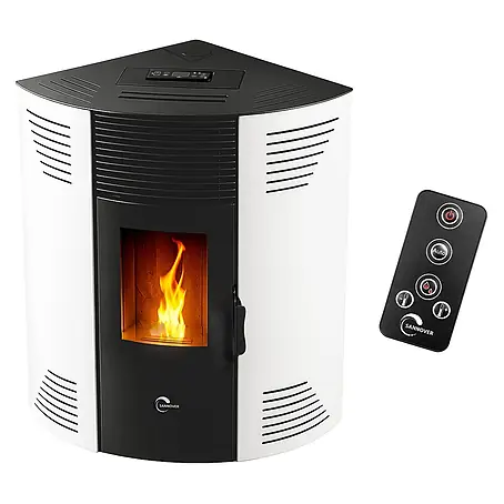Sannover Eck - Pelletofen Iseos 12,2 kW Weiß