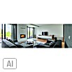 Haas+Sohn Wasserführender Kamineinsatz Aqua 187.9-WT (17 kW, Raumheizvermögen: 325 m³, Perl-Anthrazit)