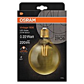 Osram Vintage 1906 LED-Leuchtmittel (2,5 W, E27, Warmweiß, Globe, Energieeffizienzklasse: A+)