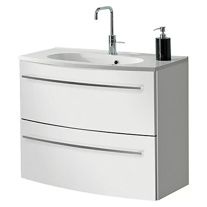 Camargue Swing Einbauwaschbecken - 80 x 46,8 cm, Weiß