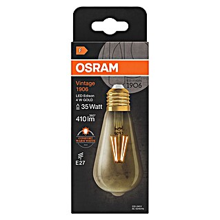 Osram LED-Lampe Vintage Edition 1906 Globe-Form E27 (4 W, Birne)