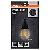 Osram Schnurpendel Vintage 1906 Pendulum Black (Schwarz, E27, Pendellänge: 200 cm, Max. Leistung: 60 W)