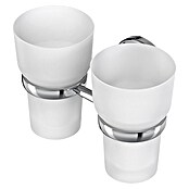 Lenz Flame Držalo za kozarce  (2 delni, Srebrna) | Lončki za zobne ščetke | Kopalniška galanterija | Kopalniška oprema | Kopalnica in sanitarije | Izdelki | BAUHAUS