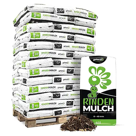 Rindenmulch 0-40 mm 60l x 39 Sack 2340l Palette