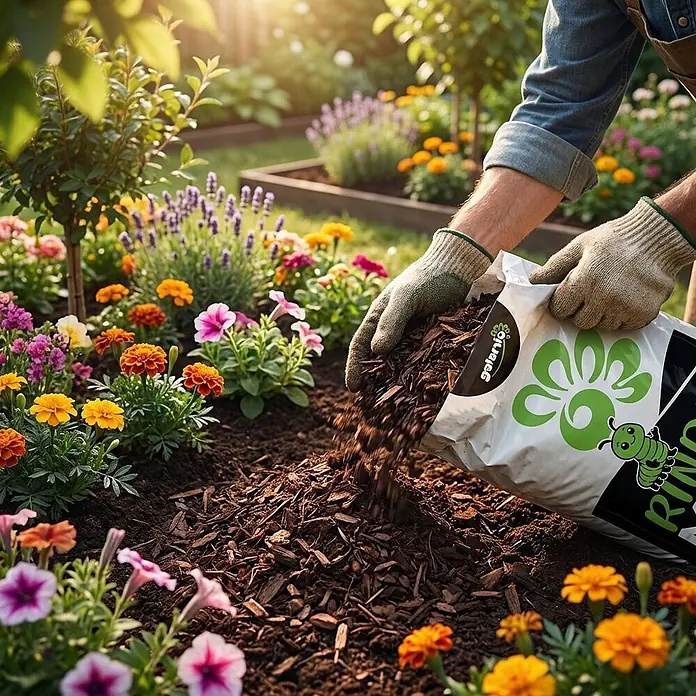 Rindenmulch 0-40 mm 60l x 12 Sack 720l 12er Palette - 