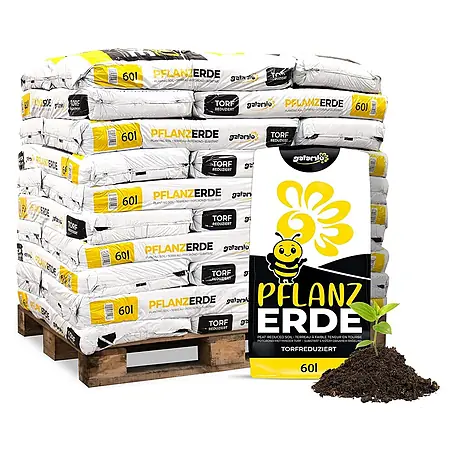 Pflanzerde torfreduziert 60l x 30 Sack 1800l Palette