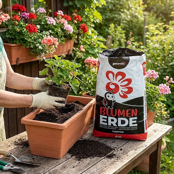 Blumenerde torffrei 40l x 45 Sack 1800l Palette - 