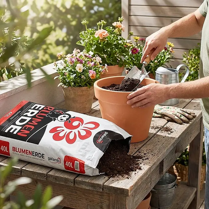 Blumenerde torffrei 40l x 45 Sack 1800l Palette - 