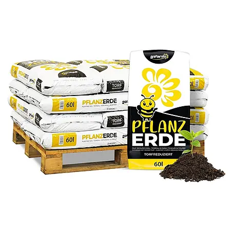 Pflanzerde torfreduziert 60l x 12 Sack 720l 12er Palette