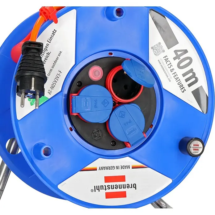 Brennenstuhl Garant Kabeltrommel - Kunststoff, 40 m, AT-N05V3V3-F, IP44 - Detailaufnahme