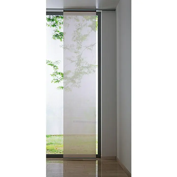 Expo Ambiente Flächenvorhang Basic - Beige, 100 % Polyester, B x H: 60 x 300 cm - Schiebegardine mit zartem Baumzweig-Muster, ideal zur stilvollen Fensterdekoration und als leichter Sichtschutz.