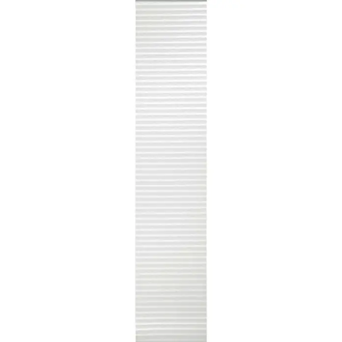 Expo Ambiente Flächenvorhang Flow - Weiß, 87 % Polyester, 13 % Nylon, B x H: 60 x 300 cm - Weiße, blickdichte Plissee-Rollos für Fenster. Die Rollos sind einfach zu installieren und bieten eine gute Lichtfilterung und Privatsphäre.