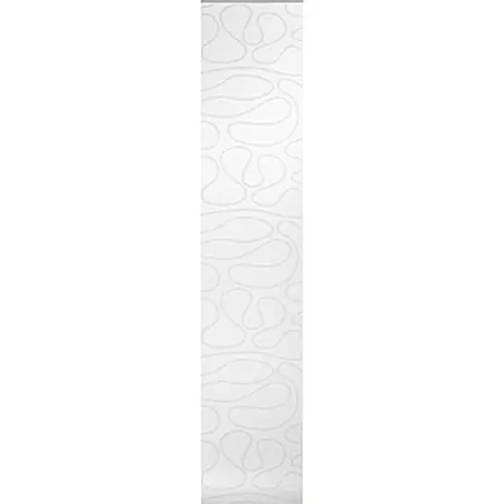 Elbersdrucke Tenda A Pannello Feel Good Uni – Bianco, 245x60 Cm, In Poliestere Trasparente Con Nastro Per Bottone