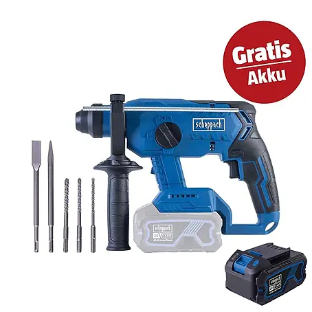 Scheppach IXES 20V Akku-Bohrhammer-Set BC-RHD230-X