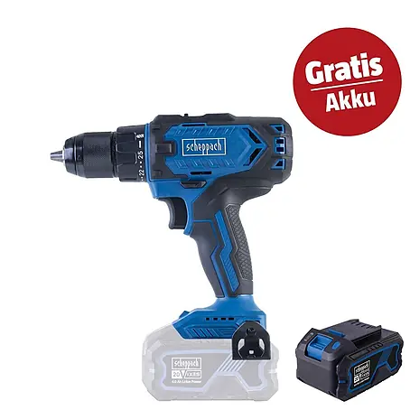 Scheppach IXES 20V Akku-Bohrschrauber-Set C-DD45-X
