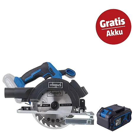 Scheppach IXES 20V Akku-Handkreissägen-Set C-HCS165-X