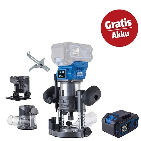 Scheppach IXES 20V Akku-Oberfräsen-Set BC-EHR24-X