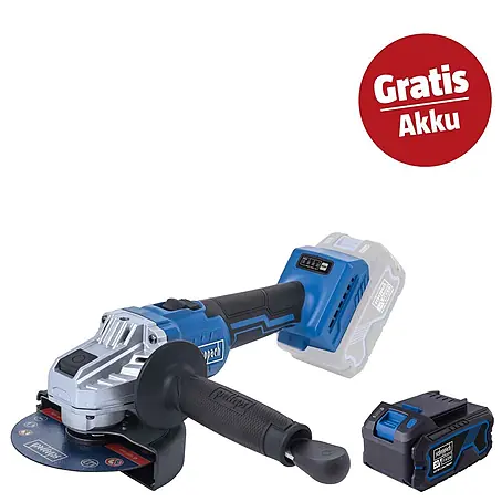 Scheppach IXES 20V Akku-Winkelschleifer-Set BC-AG125P-X