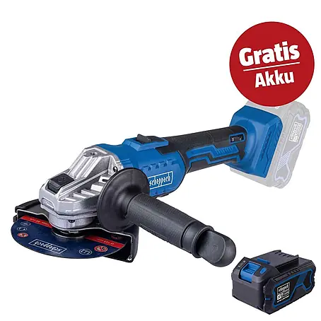 Scheppach IXES 20V Akku-Winkelschleifer-Set C-AG125-X