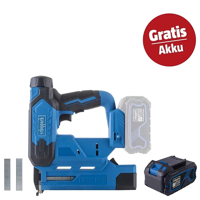 Scheppach IXES 20V Maschinen-Set Akku-Klammer-& Nagel-Pistole C-NAG180-X -  - Kampagnenbild