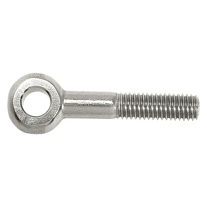 Marinetech Augenschraube - M 8, 40 mm, A4 - Detailaufnahme eines Ringschraube aus Metall, Gewinde für sichere Befestigung. Ideal für Zug- und Halteanwendungen.