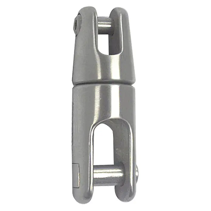 Ankerwirbel - 6 - 8 mm Kette, Drehbar, Edelstahl, A4 - Hier ist ein Wirbel aus Edelstahl, der sich ideal für verschiedene Anwendungen eignet, bei denen Drehungen wichtig sind.