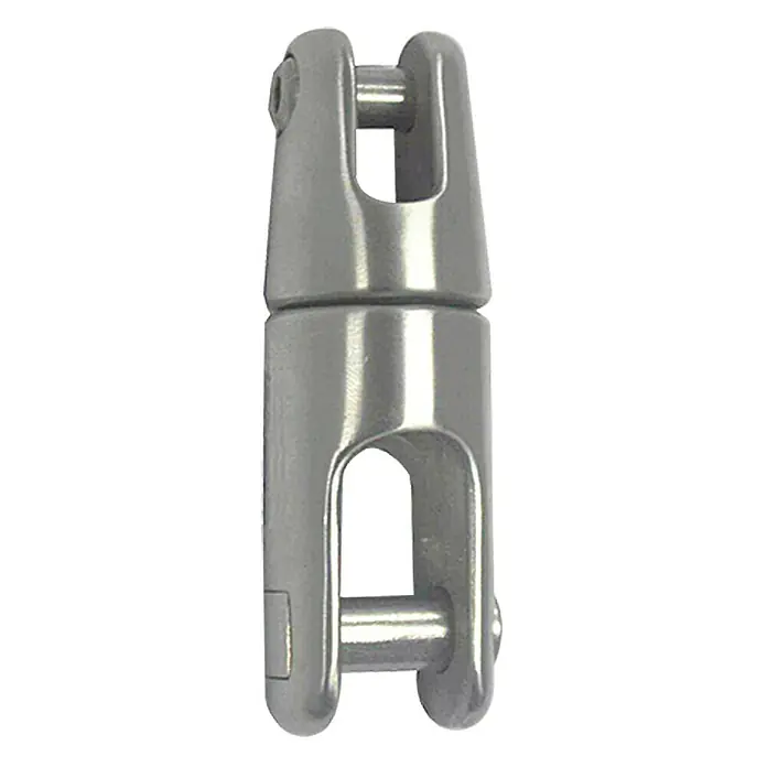 Ankerwirbel - 6 - 8 mm Kette, Drehbar, Edelstahl, A4 - Hier ist ein Wirbel aus Edelstahl, der sich ideal für verschiedene Anwendungen eignet, bei denen Drehungen wichtig sind.