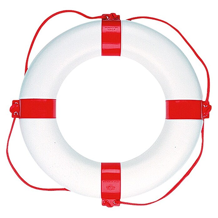 Talamex Reddingsband (Wit/Rood, Buitendiameter: 65 cm, Binnendiameter: 40 cm)