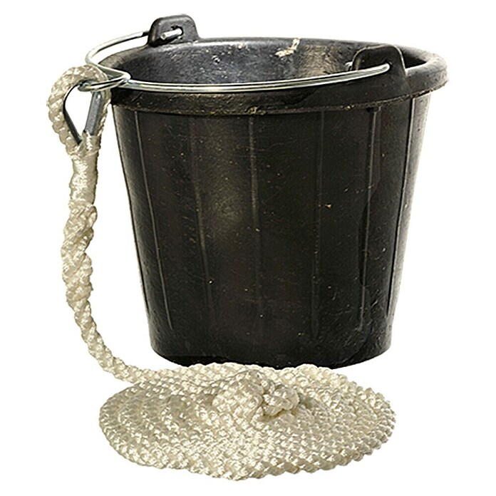 Schlagpütz (8 l, Gummi, Höhe: 23 cm, Schwarz)